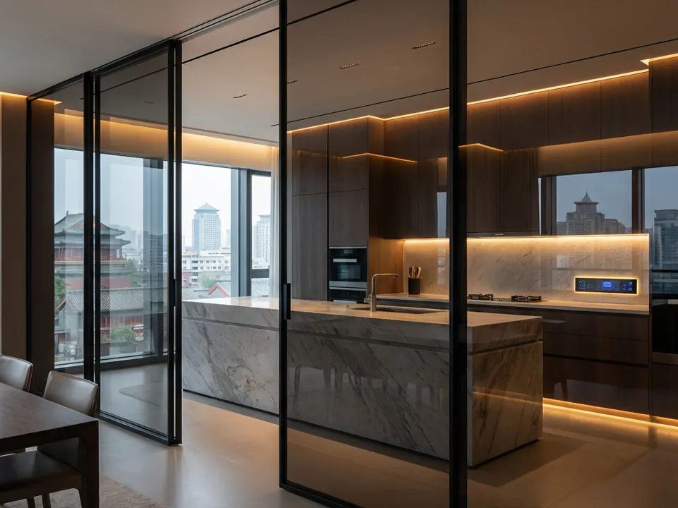 Interlocked Maglev Doors for a Hotel Cold-Room Area