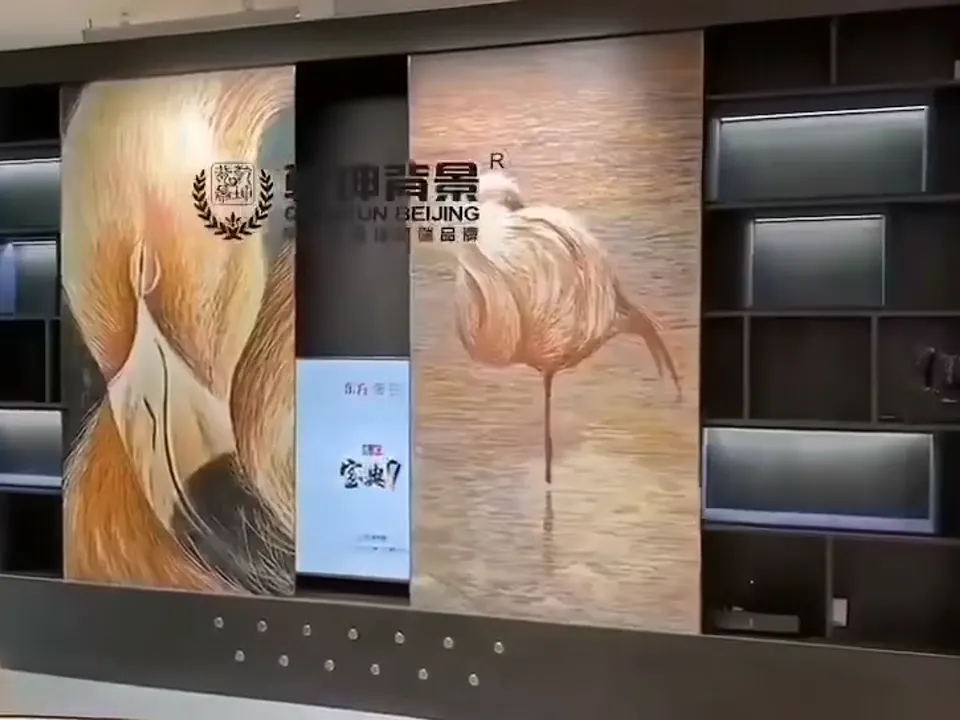Custom Maglev Door Integrated into a Company Media Wall